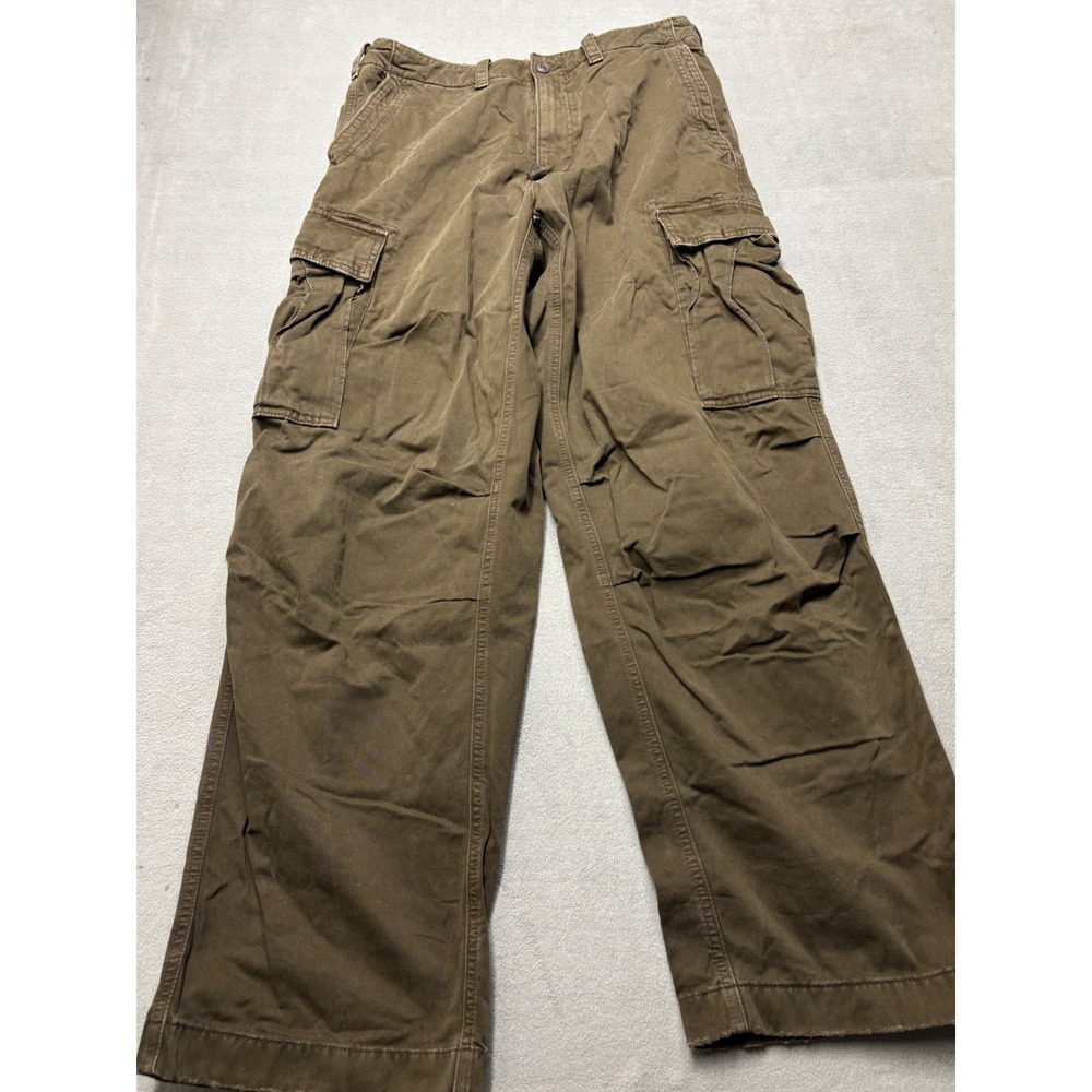 Abercrombie & Fitch Baggy Cargo Pants Mens 31x32 Brown Utility Streetwear